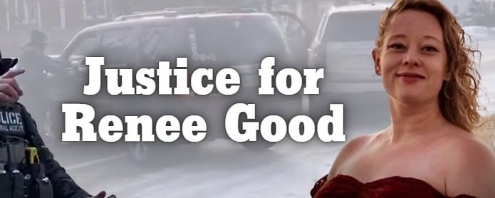 Justice for Renee Good Banner